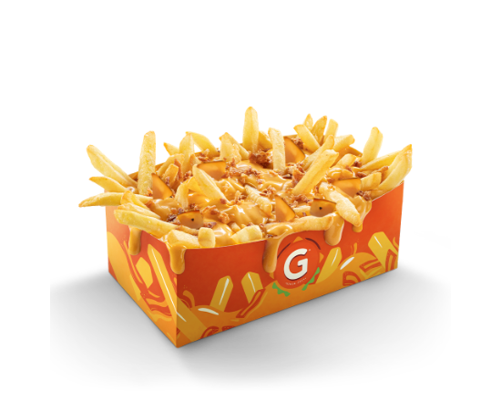 Frites cheddar crispy bacon dinde