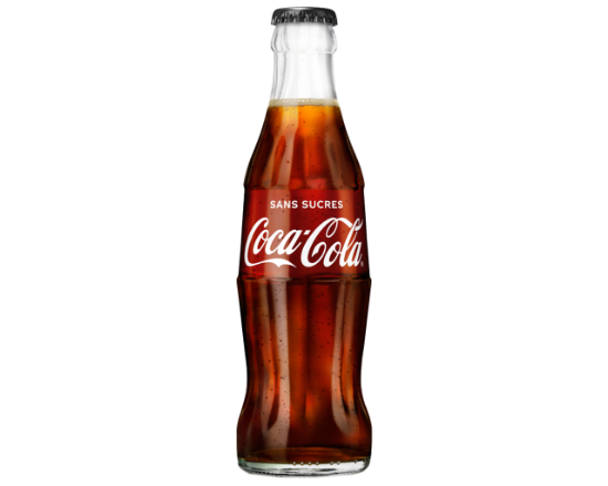 Coca cola sans sucres en verre (25cl)