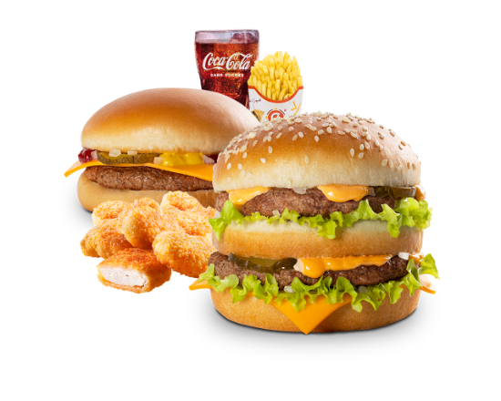 G3 (1 Big + 4 Nuggets ou cheese)