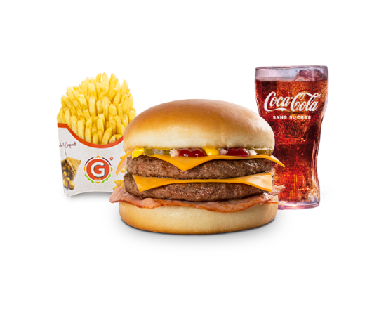 Menu Double Cheese Bacon *